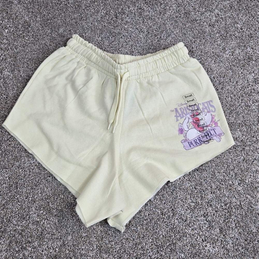 Disney The Aristocats Marie "Purr-fect" Fleece ‎ Small Lounge Shorts Womens